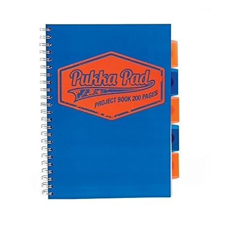 Pukka Pad Neon Project Book A4, Blau