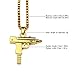 Meiligo Fashion Womens Mens Zinc Alloy Hip-hop Machine Gun Necklace Hand Gun Pistol Pendant