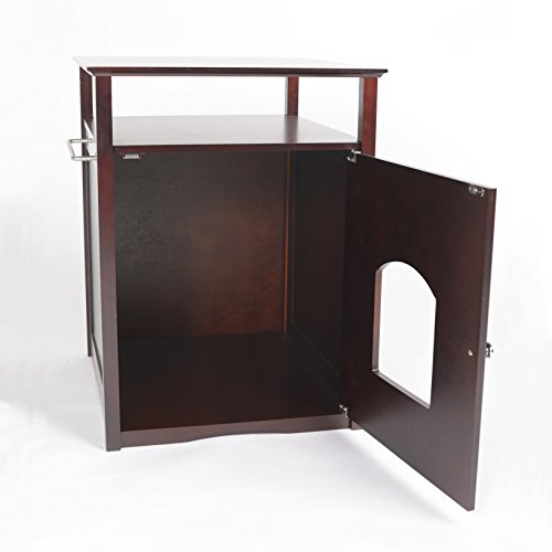 Merry Pet Cat Washroom/Night Stand Pet House, Espresso - MPS007