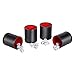 SMONET Traditional Professional PU Leather Dice Cup Set with 5 Poker Dices and Cotton Canvas Storage Bag for Party Bar KTV and Casino