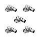 SIENOC 5pcs BNC Tee T-Adapter T Shape Splitter Jack Plug Jack Coaxial Splitter Surveillance Equipment