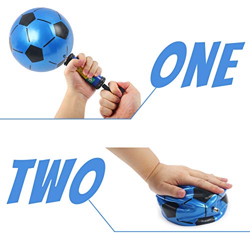 Mini Soccer Ball, 6PCS Foosball Balls Colorful Kids Mini Toy Soccer for Toddlers, 7.5inch Inflatable Soccer Rubber Soccer for Kids, with Pump