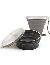 ME.FAM   Juego de cuenco y taza de silicona plegab