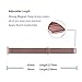 Ferdery Stainless Steel Band Mesh Milanese Loop Bracelet Strap Replacement Band with Magnetic Closure Clasp for Apple Watch Series 1 Series 2 Series 3 Edition RoseGold 38mm