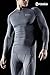 TSLA Men's UPF 50+ Compression Shirts, Cool Dry Long Sleeve Athletic Tops, Sports Baselayer Workout Shirt, Zero Grey, Large