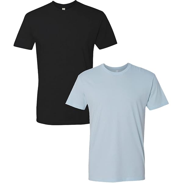Next Level N6210 Crewneck T-Shirts - 2 Pack Charcoal & Kelly, Super Soft Blend (4XL) - View #4