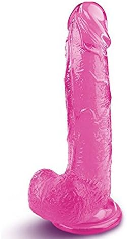 8 Inch Realistic &amp; Safe TPE Material Strong base cup Toy for Women FemalePink