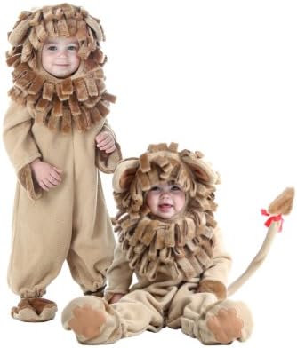Fun Costumes Little Boy Deluxe Toddler Lion Jumpsuit Costume 4T