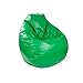 Gold Medal Bean Bags Tear Drop Leather Look Vinyl Bean Bag, Large, Green