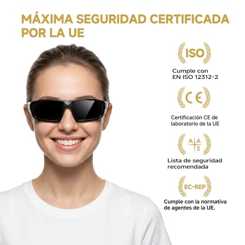 Plastic Solar Eclipse Glasses Approved ISO 12312-2 & CE Certified - Safe for Direct Observation - Glasses for Viewing Solar Eclipses - AAS Listed - Total Eclipse 2026