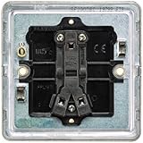 Knightsbridge SF2000PB Screwless 1 Gang 2 Way Switch 230V 10A Polished Brass view 3