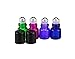 12PCS Empty Refill Glass Essential Oil Sample Packing Roller Roll-on Bottles with Metal Roller Balls and Black Cap Makeup Aromatherapy Perfumes Lip Balms Vial Storage Container Jar Pots (1ml, Purple)