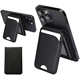 SU.Snap Strong Magsafe Wallet Compatible with MagSafe for iPhone 17/16/15/14/13/12 Series, 7-Card Slim Phone Wallet with Cash Holder, Vegan Leather Minimalist Magnetic iPhone Wallet Stand