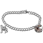 ZOETVTK Breaking Dawn Bella's Wolf & Heart Bracelet Prop Replica Jewelry Handmade