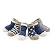 Ueither Infant Baby Toddler Cozy 4 Styles Cute Socks for Girls and Boys 4 Pairs