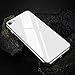 RANVOO iPhone SE Case 2020, iPhone 8 Case, iPhone 7 Case, Clear Soft Slim Thin Case Premium Flexible Chrome Bumper Transparent TPU Back Plate Gel Cover Apple iPhone SE (New)/ 8/7 (Crystal Silver)