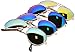 OWL Aviator Sunglasses Vintage Gold Metal Frame Assorted Mirror Lenses (4 PACK)