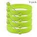 Robot Bee 4 Pack Non-stick Silicone Egg Ring, Kitchen Cooking Round Egg Pancake Rings Mold BPA Free-Green