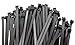Heavy Duty Cable Zip Ties. Durable strong nylon tie wraps, 120 LB Tensile Strength (12 Inch 100 Pack, UV Black)