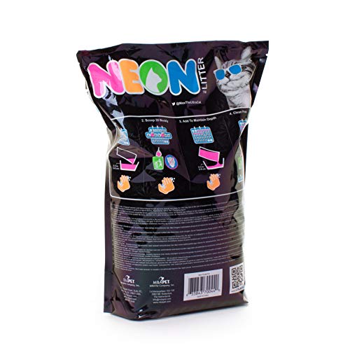 NEON Clumping Silica Gel Cat Litter, 4 lb, Pink Pricepulse