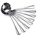 Zicome Soup Spoons, Stainless Steel Round Bouillon Spoons, Set of 10