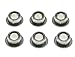 Dopro Metal Chrome 10mm Guitar Tuners Conversion Bushings Adapter Ferrules for Vintage Guitar Tuning Keys
