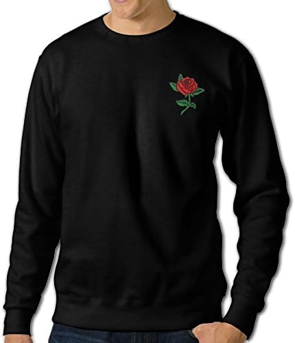 Beautiful Roses Men Casual Slim Round Collar Hoodie Graphic Cloths