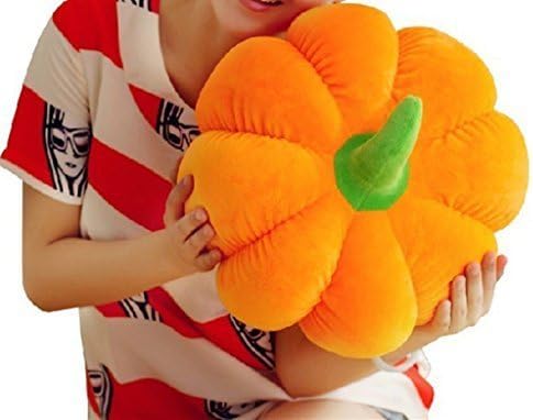 Ayouta Cute Halloween Pumpkin Pillow Cushion Puzzle Plush Soft Stuffed Toys Plush Dolls Seat Cushions(40cm)