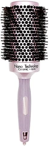 Gyryp Nano Thermal Ceramic & Ionic Round Barrel Hair Brush with Boar Bristle for Blow Drying, Curling, Styling, Straightening (2 inch)