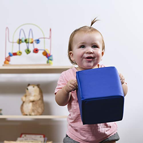 ECR4Kids SoftZone Patchwork Toddler Foam Block Playset, Soft Colorful Stacking Play Blocks