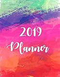2019 Planner: Monthly Schedule Organizer - Agenda Planner 2019, 12 Months Calendar, Appointment Note by Zindy Canna