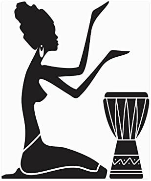 African American Black Tribal Lady Woman Custom Collage Poster Paper Print Wall Art Living Room Home Office Decor 20" x 24"