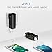 PISEN 2-in-1 Portable Charger, Battery Pack with Foldable AC Plug - 5000mAh Power Bank for iPhone, iPad, Android, Tablets, Samsung Galaxy and More (Magic Black)