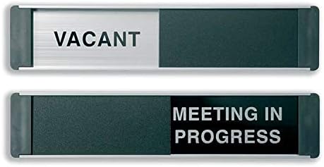 Sliding Sign Vacant and Meeting in Progress Self Adhesive 255x52mm