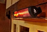 Gtech HeatWave Patio Heater 2kW Wall Mounted Weatherproof 6m Radius view 3