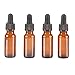 24Pack,1/2oz 0.5 oz,Amber Glass Bottle Bottles with Black cap and Glass Droppers.Using for Essential Oils,Lab Chemicals,Colognes,Perfumes & Other Liquids.