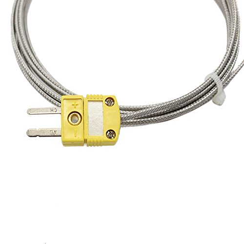 T-PRO K Type Thermocouple 0-800â„ƒ Stainless steel Probe&2M/6.6Ft Lead Wire