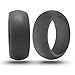 Illion Sports Rings for Men for Premium Fit and Comfort in 4 Sizes (Black & Grey 2 Pack, Size 12)
