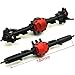 CNC Aluminum Front Axle Rear Axle for AXIAL SCX10 II AX90046 1/10 RC Crawler (Front &Rear Axle)