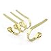 Haute Decor The Original MantleClip Stocking Holder - 4 Pack (Brass) - Hang Christmas Stockings Safely and Securely - Adjusts to Fit Various Mantels