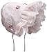 N'Ice Caps Baby Girl Fancy Double Brimmed Eyelet Bonnet