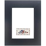 US Art Frames 24x30 Black Flat 1.25 Inch, Smooth Wrapped Finish Wood Composite Wall Decor Picture Poster Frame