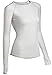 ColdPruf Women's Honeycomb Base Layer Long Sleeve Crew Neck Top, White, Medium