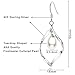 Women's Sterling Silver Teardrop Infinity Twist Wave Pearl Drop Dangle Earrings