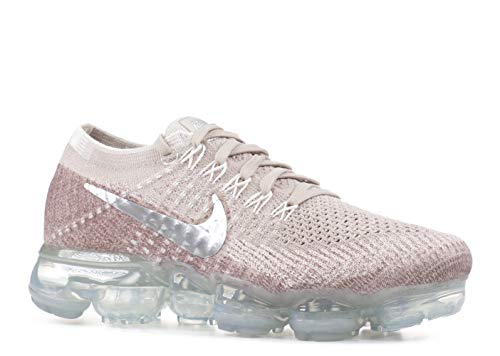 Nike Womens Air Vapormax Flyknit Low Top, String/Chrome-Sunset Glow, Size 11.0