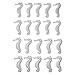 LJY 20 Pieces Resin Pencil Finger Seahorse for Wedding Home Decor and Craft Project (White)