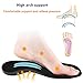 Sport Shoe Insoles, U-Shape Improved Comfort Gel Orthotics Feet Inserts EVA Foam with Shock Absortion and Arch Support for Flat Feet, Plantar Fasciitis and Heel Pain.(M:8-10Mens/10-12Womens)