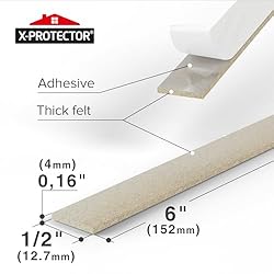 X-Protector Felt Furniture Pads - 20 PCS 6 x