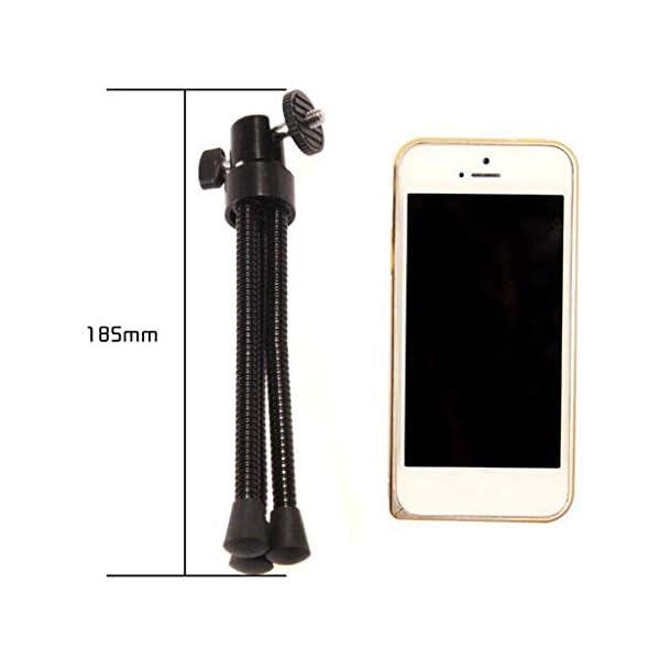 XYSQWZ Ultrakleines Desktop-stativ 360-grad-drehung Live-Metall-Smartphone-Halter Outdoor-reisefotografie-kamerastativ… – Bild 3