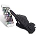 IL Caldo Womens NEW Down TouchScreen Warm Thicken lining Outdoor Gloves With Bow,Black